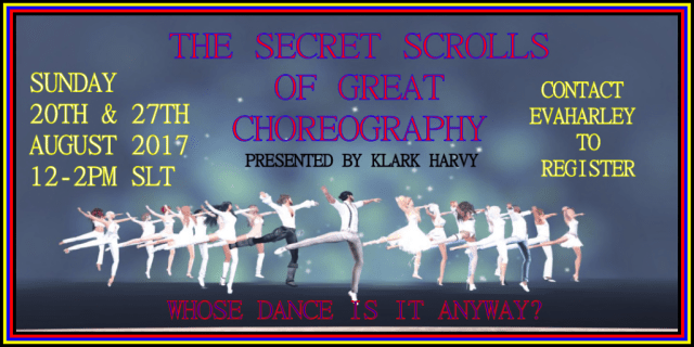 SECRET SCROLLS OF CHOREOGRAPHY - Klark Harvy