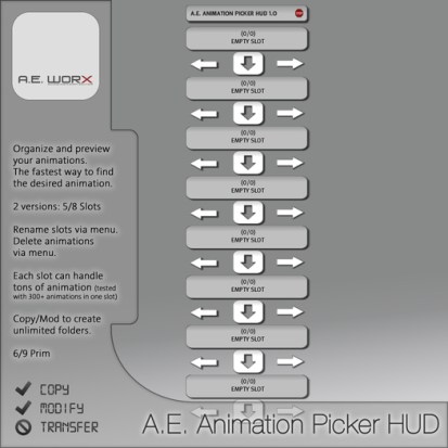 A.E. Animation Picker HUD